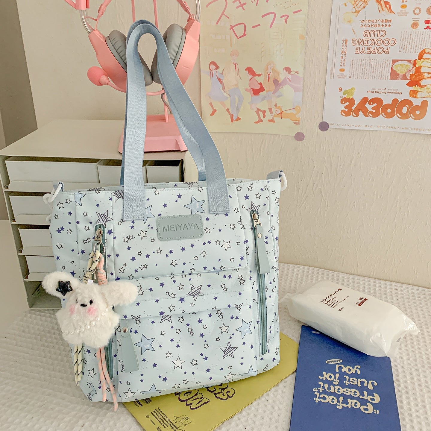 Middle and High School College Students' Large-Capacity Schoolbags for Men and Women, High-Looking Backpacks, Casual Commuting Lightweight Backpacks