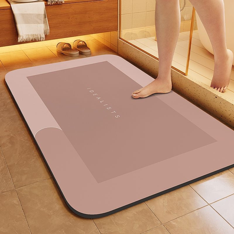 Bathroom Diatom Mud Water-Absorbent Non-Slip Floor Mats Entrance Door Mats Bathroom Quick-Drying and Stain-Resistant Floor Mats