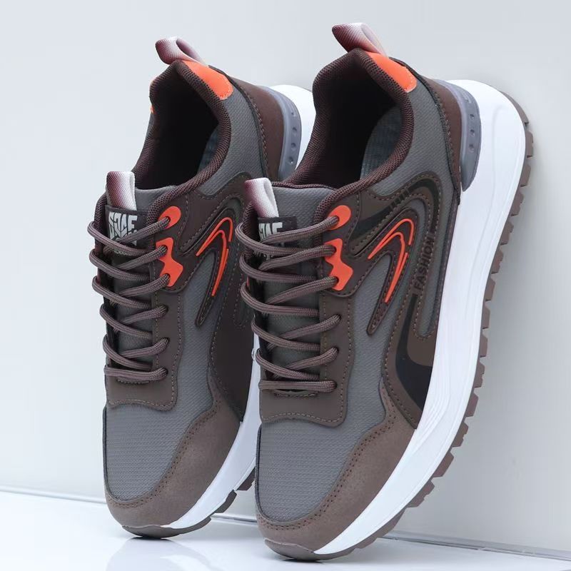 Men's Shoes 2025 New Breathable Mesh sneaker Soft Sole Running Shoes Fashion Casual Shoes Thick Sole Torre Shoes