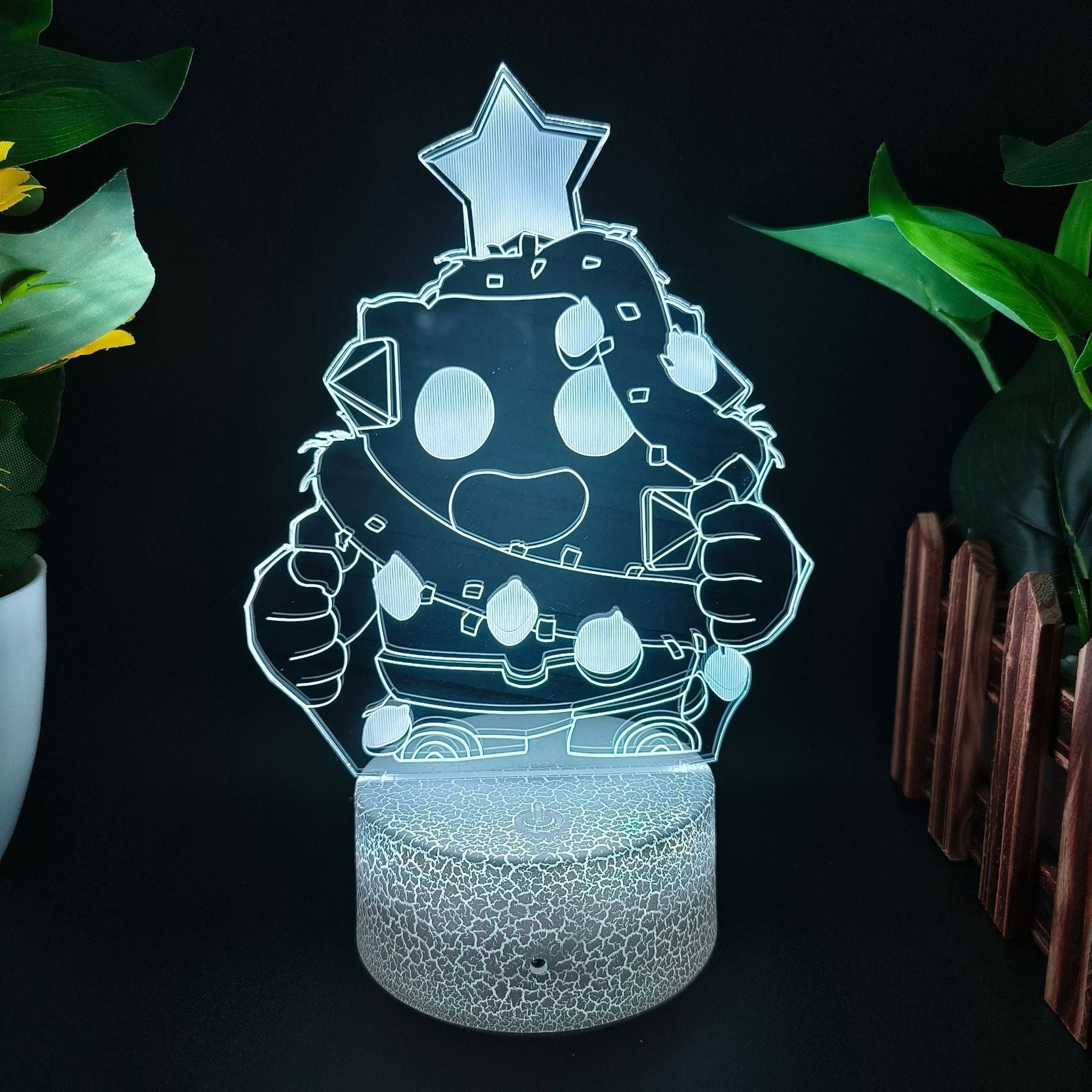 King of Gods Blok Edgar Figure Gift Bedroom Game E-Sports Atmosphere 3D Night Light