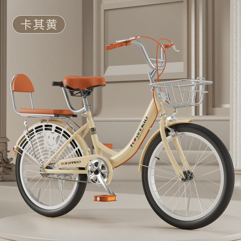 Adult Bicycle Women's Commuter Bike 20inch / 22inch / 24inch Lightweight Retro College Student Campus Bicycle for Transportation