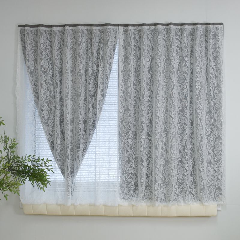 Blackout Curtains for Rental House Bedroom Bay Window, No-Drill Installation with Magic Tape Adhesive for Small Windows