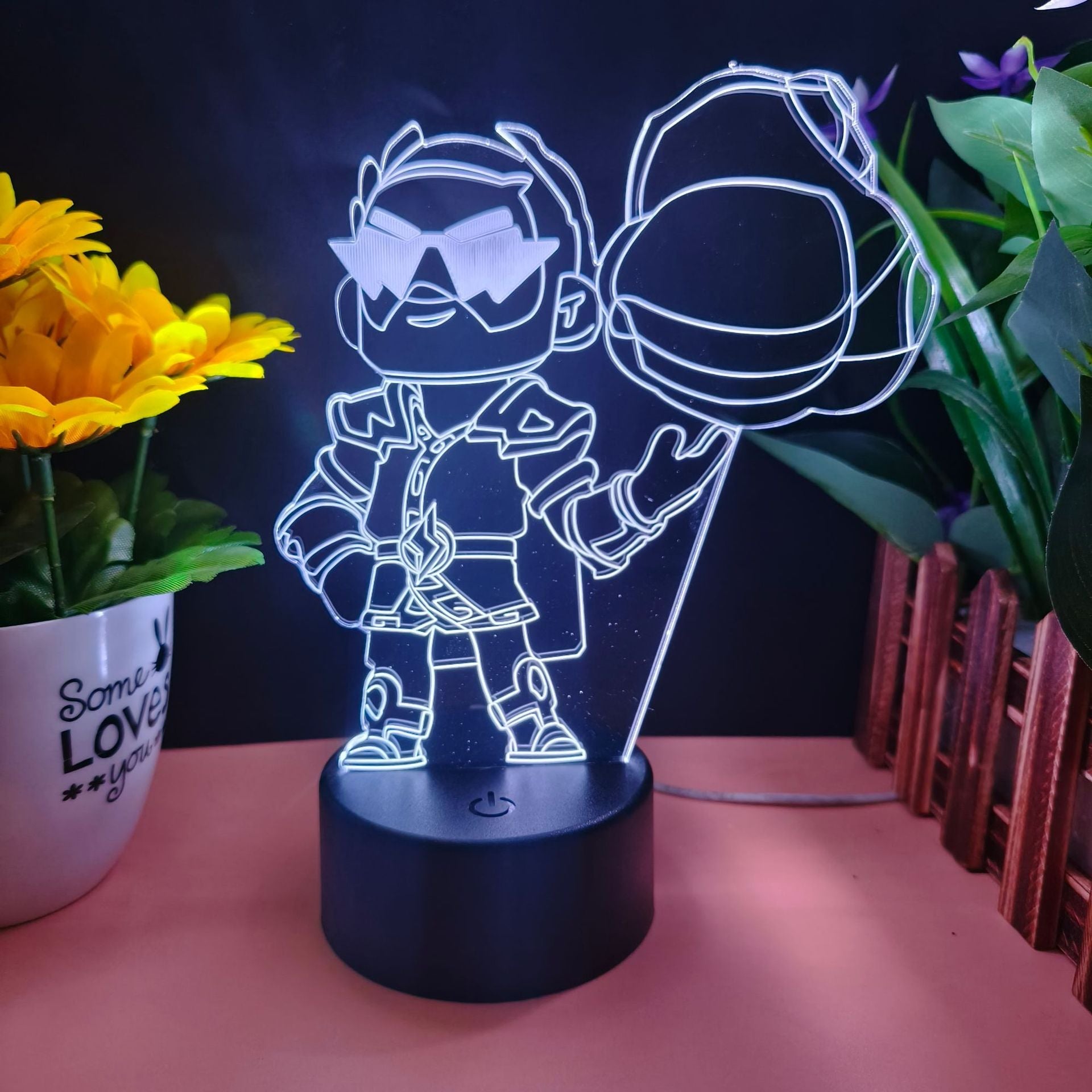 King of Gods Blok Edgar Figure Gift Bedroom Game E-Sports Atmosphere 3D Night Light
