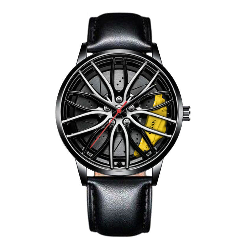Official full-automatic movement watch men's vacuum plating wheel style non-mechanical watch new generation of hair