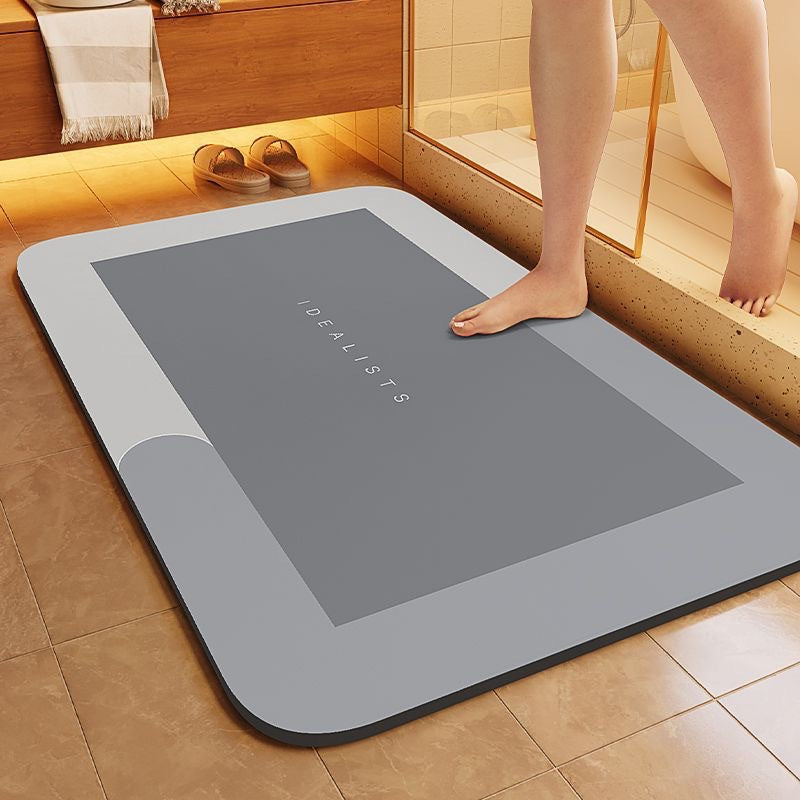Bathroom Diatom Mud Water-Absorbent Non-Slip Floor Mats Entrance Door Mats Bathroom Quick-Drying and Stain-Resistant Floor Mats
