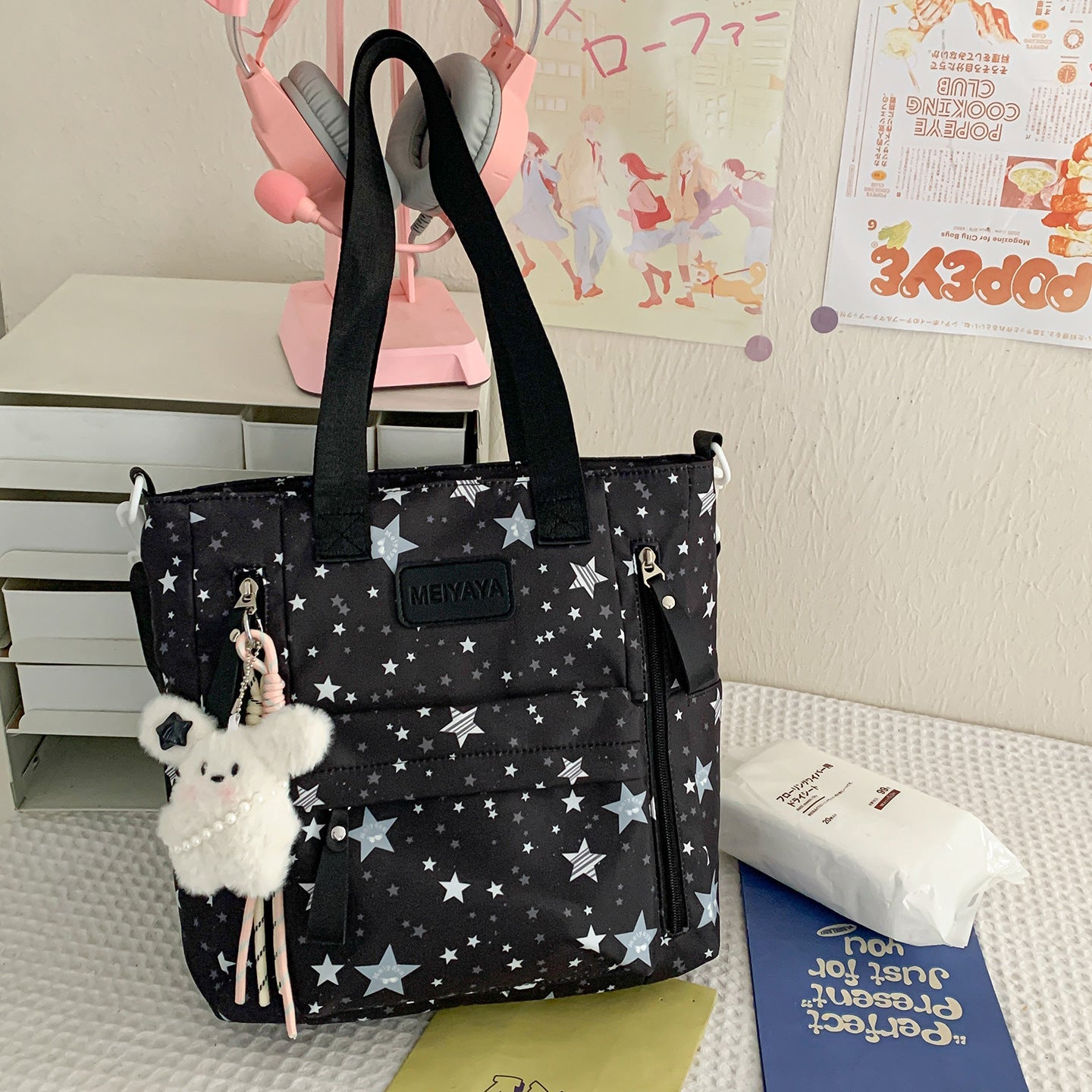 Middle and High School College Students' Large-Capacity Schoolbags for Men and Women, High-Looking Backpacks, Casual Commuting Lightweight Backpacks