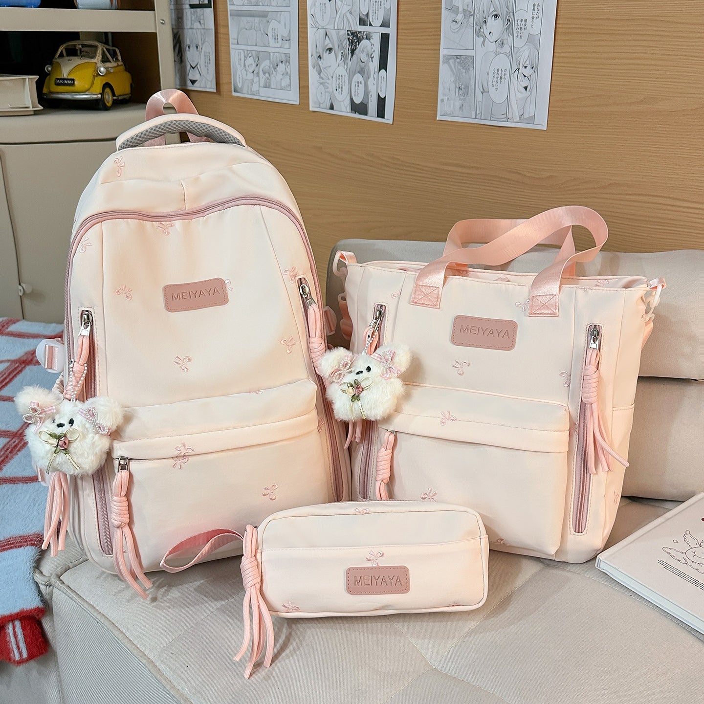Schoolbags, Junior High School Students' Large-Capacity Backpacks, Men's Travel Backpacks, Simple and Versatile High School Students' and College Students' Women's Backpacks