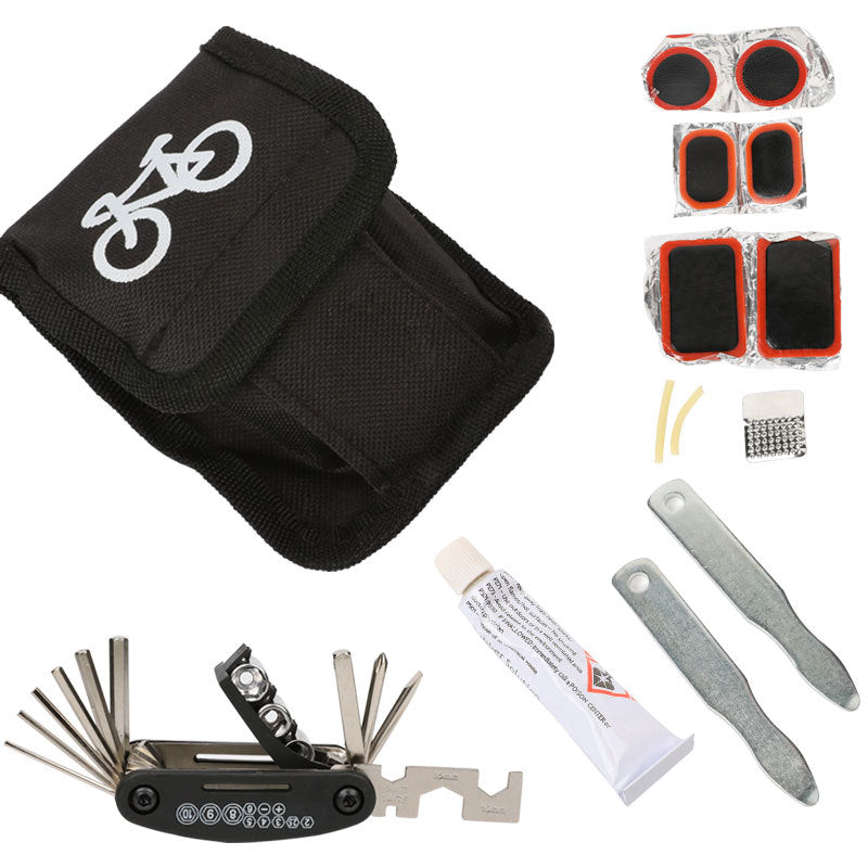 16 in one bicycle combination repair tool wrench socket mountain bike equipment accessories
