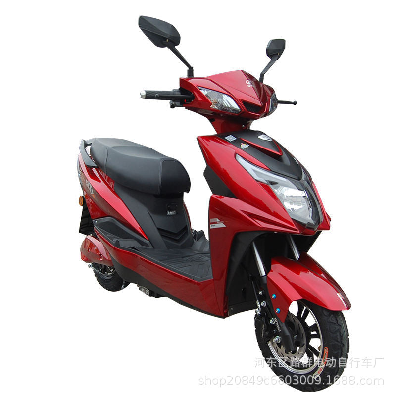 Cross-Border Foreign Trade Electric Motorcycle Two-Wheeled Adult High-Power Bicycle Men's and Women's Battery Car Long-Range Scooter