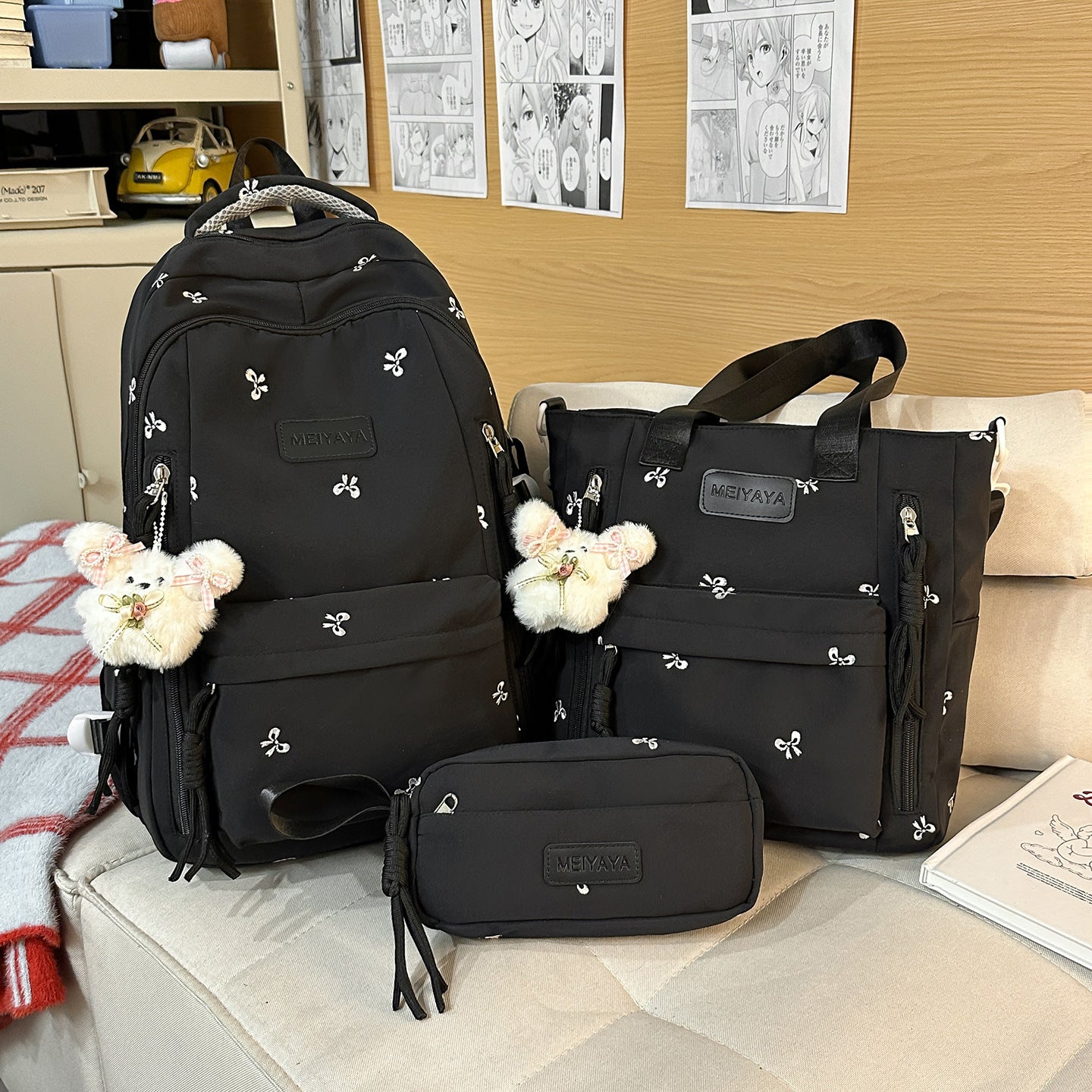 Schoolbags, Junior High School Students' Large-Capacity Backpacks, Men's Travel Backpacks, Simple and Versatile High School Students' and College Students' Women's Backpacks