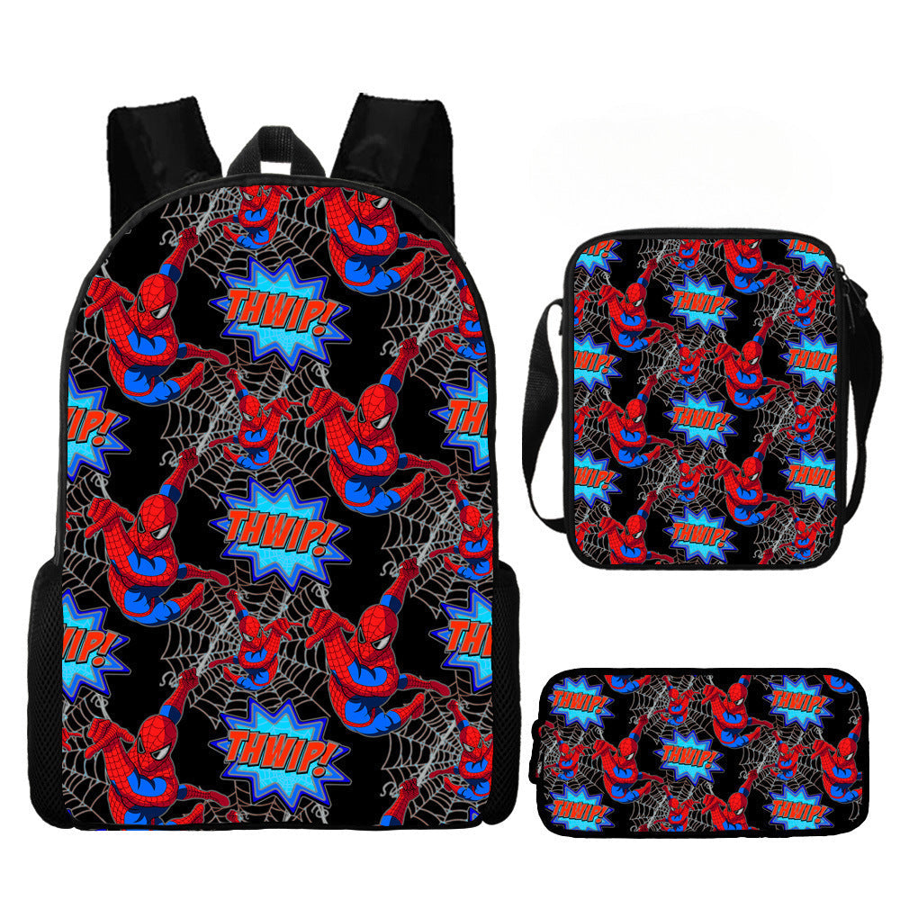 European and American  New Spider-Man Hero No Return Backpack 3D Digital Printing Casual Trendy Backpack