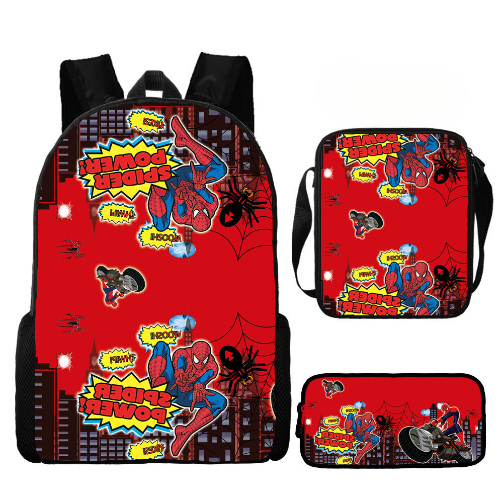 European and American  New Spider-Man Hero No Return Backpack 3D Digital Printing Casual Trendy Backpack