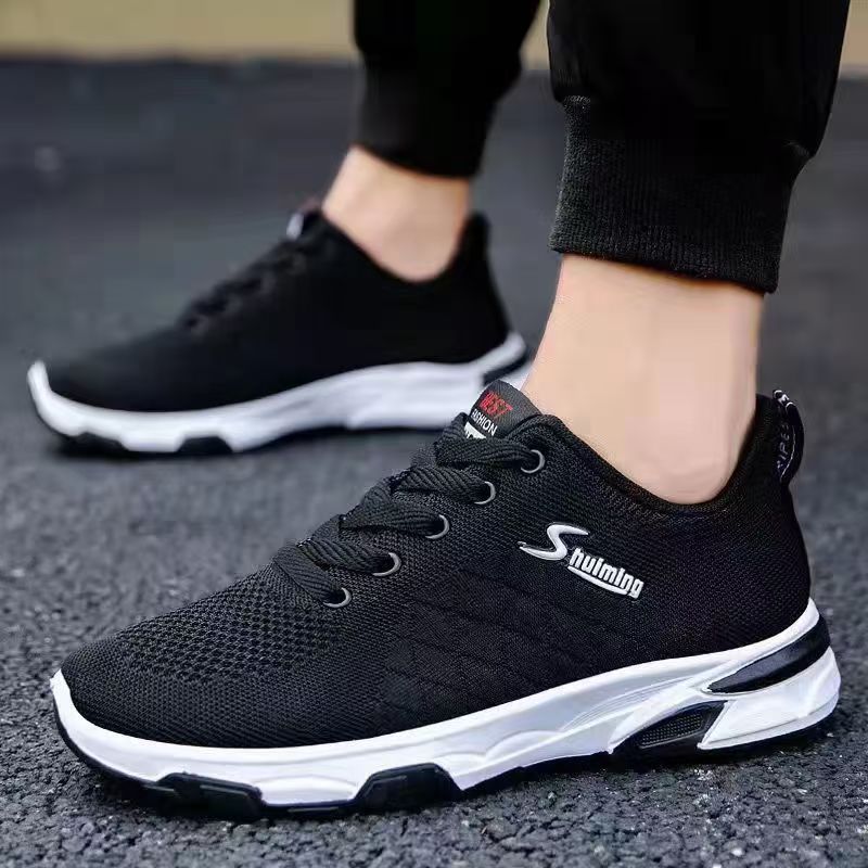 2025 spring new men's shoes breathable shoes trend casual sneaker mesh cloth shoes,outdoor running shoes