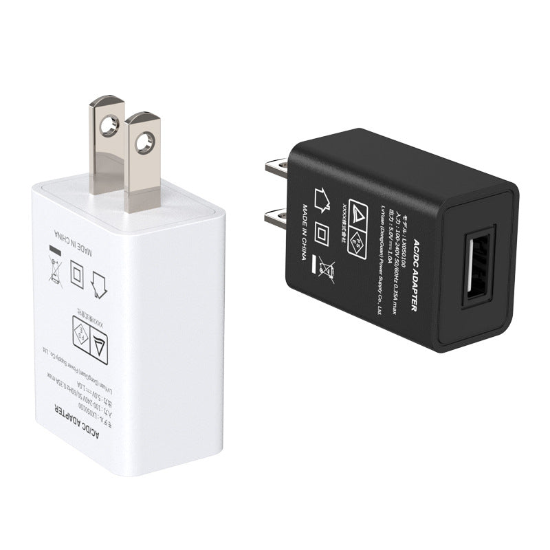 China Standard Us Standard Japanese Standard Spot 5V1A Charger 3C Ul/Pse Certified 5V1A Charging Head Adapter