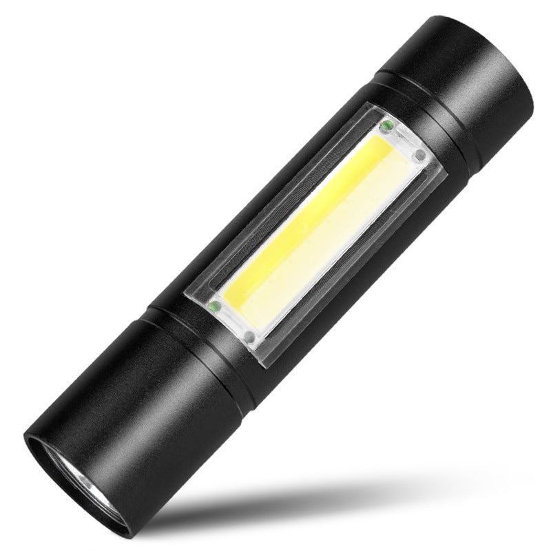 led flashlight rechargeable multi-purpose long-range portable super bright household mini portable side light