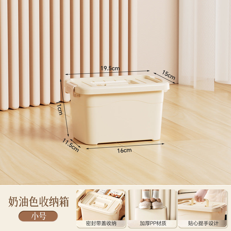 Household Miscellaneous Storage Box Living Room Large-Capacity Clothing Storage Waterproof Dustproof Thickened Desktop Storage Box