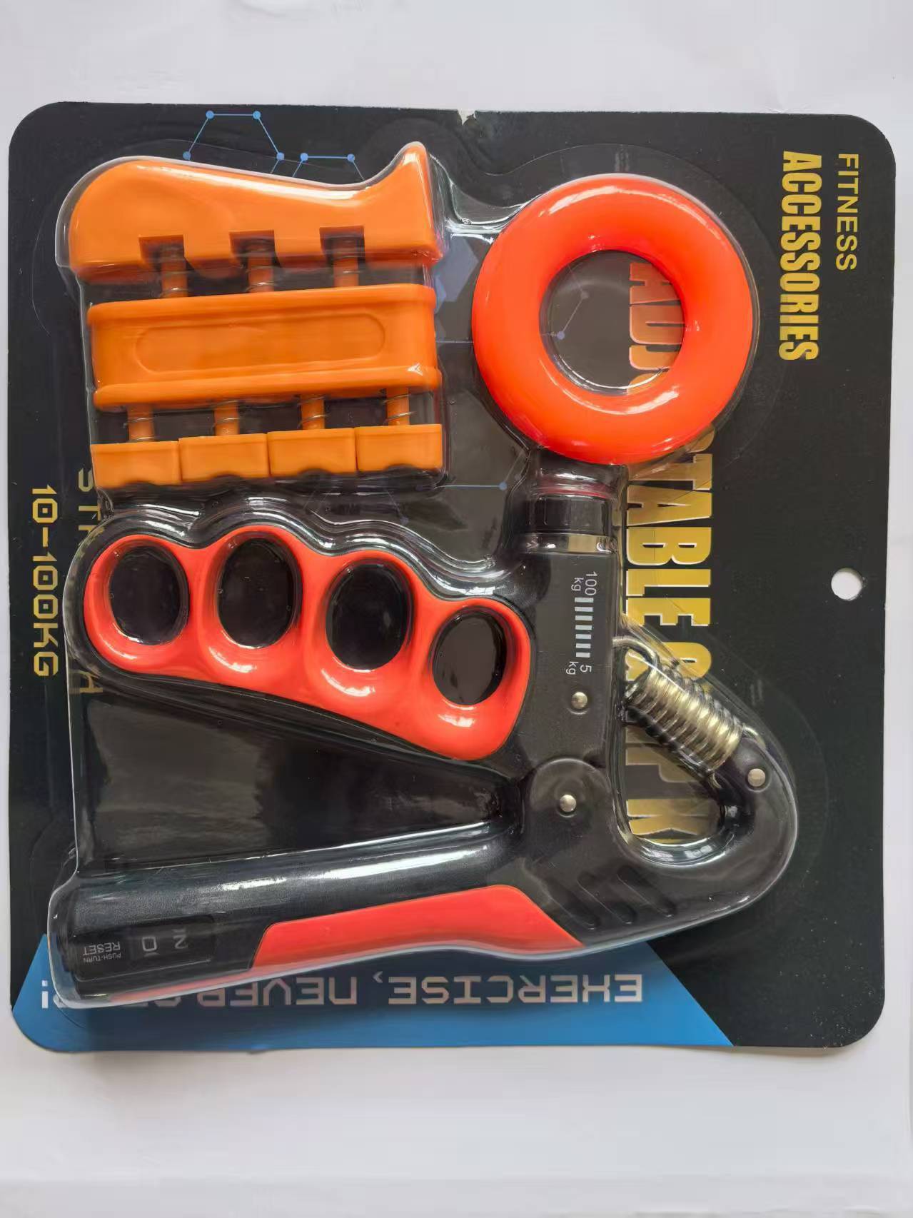 Herringbone Five-Finger Gripper Digital Counting Gripper Arm Strength Training Finger Trainer Sporting Goods