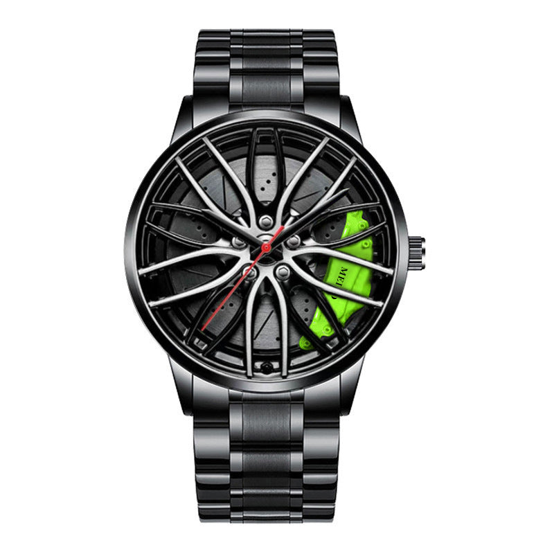 Official full-automatic movement watch men's vacuum plating wheel style non-mechanical watch new generation of hair