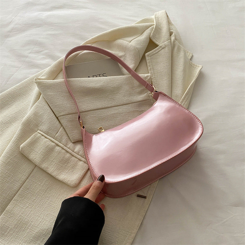 Korean Style Fashion Single Shoulder Underarm Bag for Women 2025 New Versatile Ins Solid Color Single Shoulder Crossbody Small Square Bag
