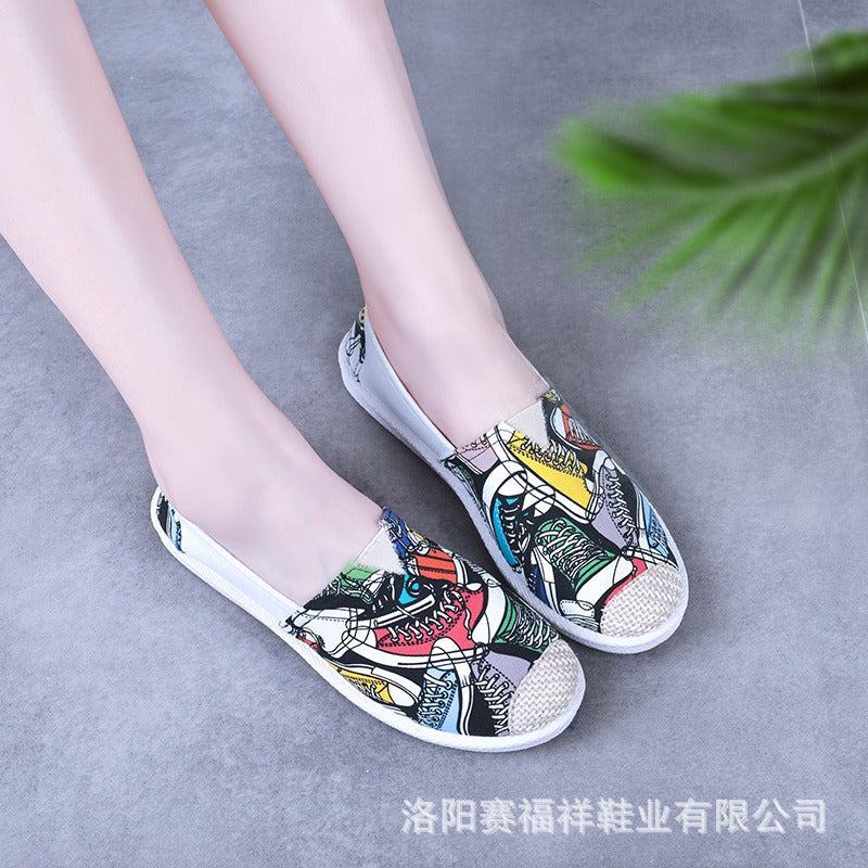 2025 Low-Top Casual Shoes Old Beijing Cloth Shoes for Women, Soft-Soled Shoes for Mothers, Canvas Shoes for Students