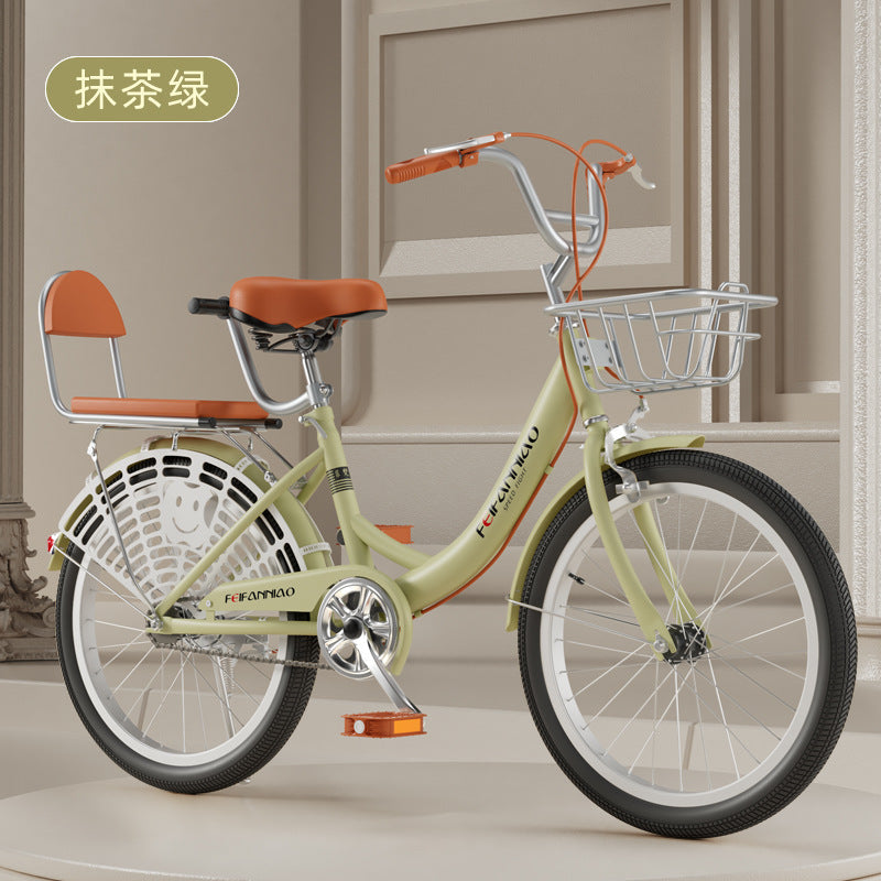 Adult Bicycle Women's Commuter Bike 20inch / 22inch / 24inch Lightweight Retro College Student Campus Bicycle for Transportation