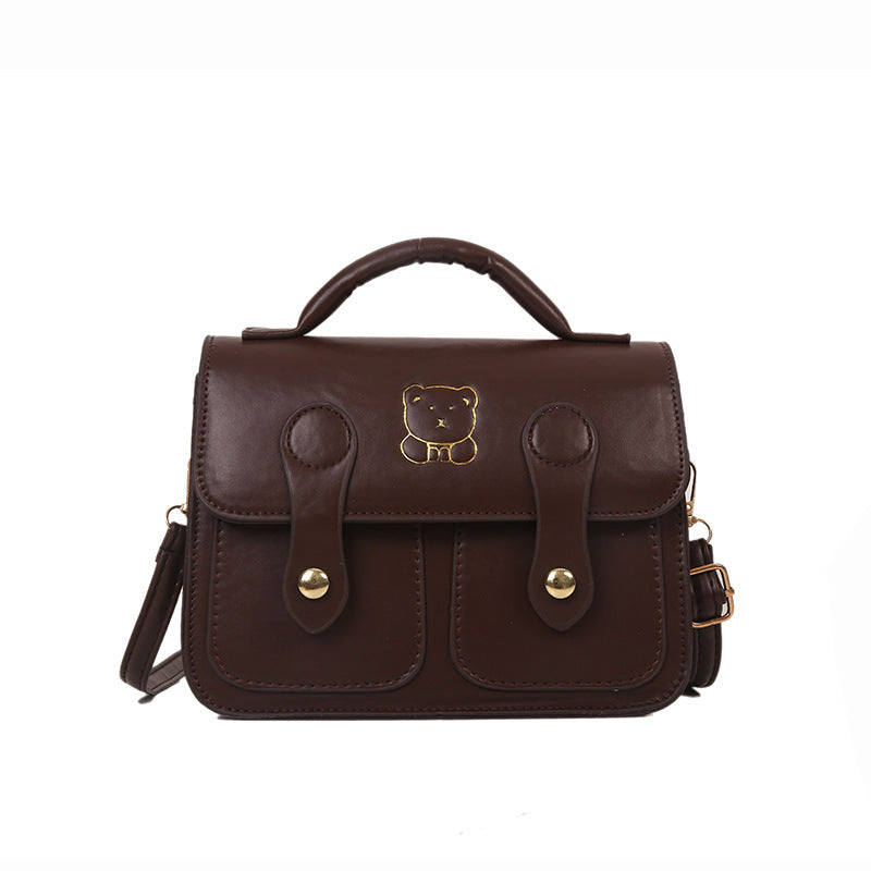 Commuting Retro Cambridge Bag for Women 2026 New Autumn and Winter Simple Versatile Handbag Messenger Bag Single Shoulder Crossbody Bag for Women