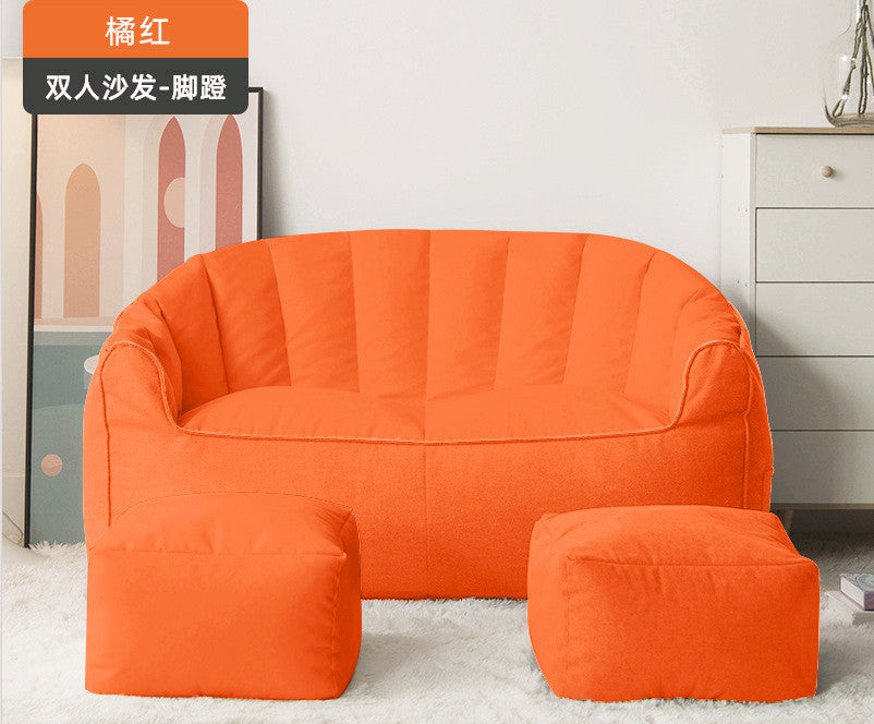 Bean bag sofa lazy sofa tatami lunch break small sofa double bedroom color matching solid color wholesale factory direct supply