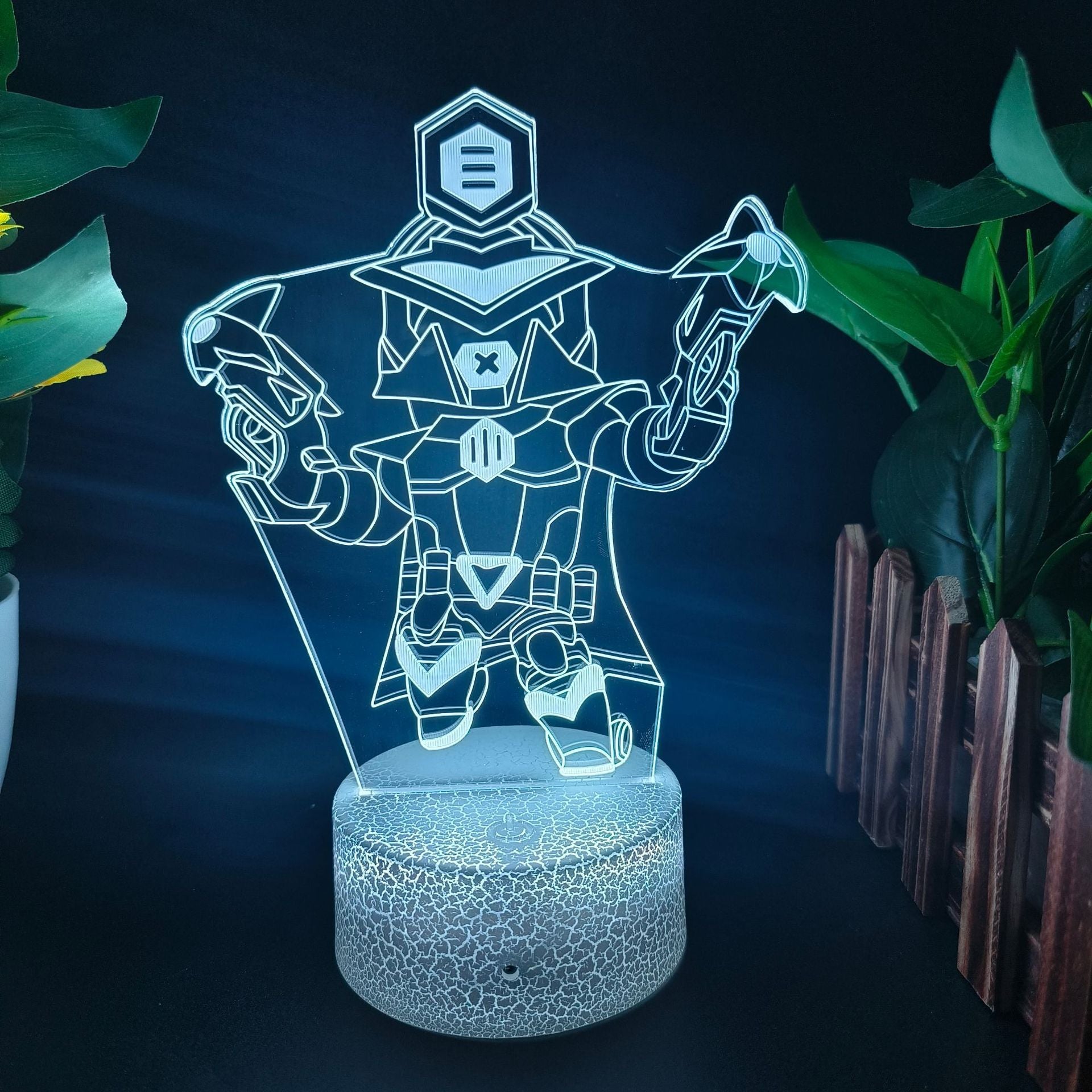 King of Gods Blok Edgar Figure Gift Bedroom Game E-Sports Atmosphere 3D Night Light