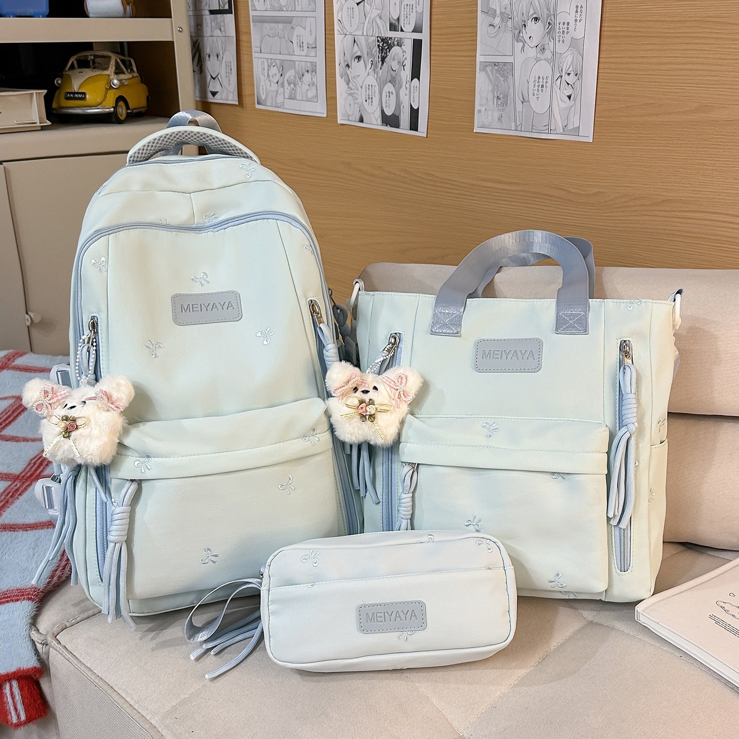 Schoolbags, Junior High School Students' Large-Capacity Backpacks, Men's Travel Backpacks, Simple and Versatile High School Students' and College Students' Women's Backpacks