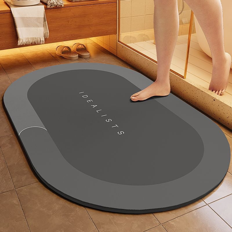 Bathroom Diatom Mud Water-Absorbent Non-Slip Floor Mats Entrance Door Mats Bathroom Quick-Drying and Stain-Resistant Floor Mats