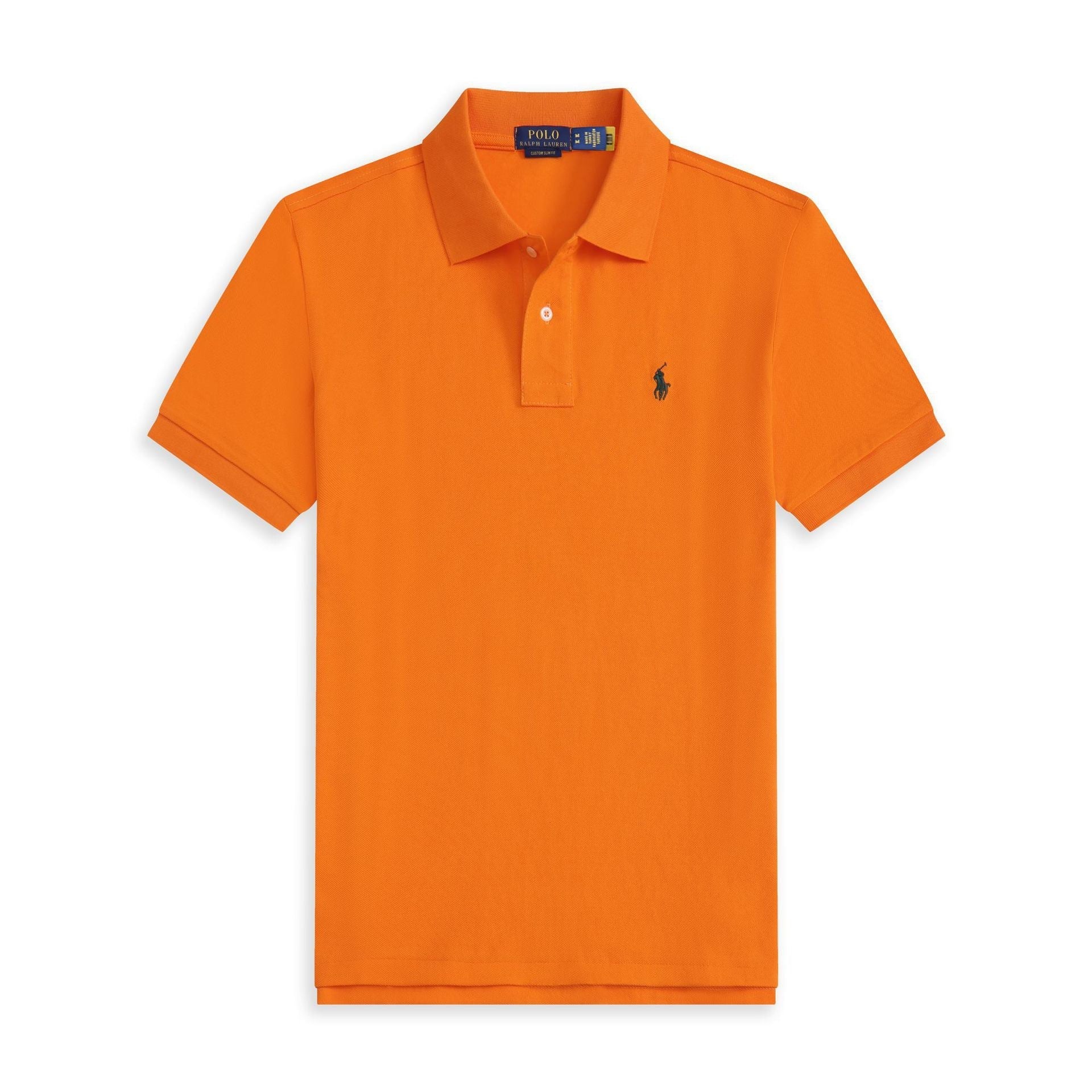 Summer Export Rlpolo Shirt Men's Short-Sleeved T-Shirt Lapel Pony Logo Embroider Casual Wear Simple and Casual