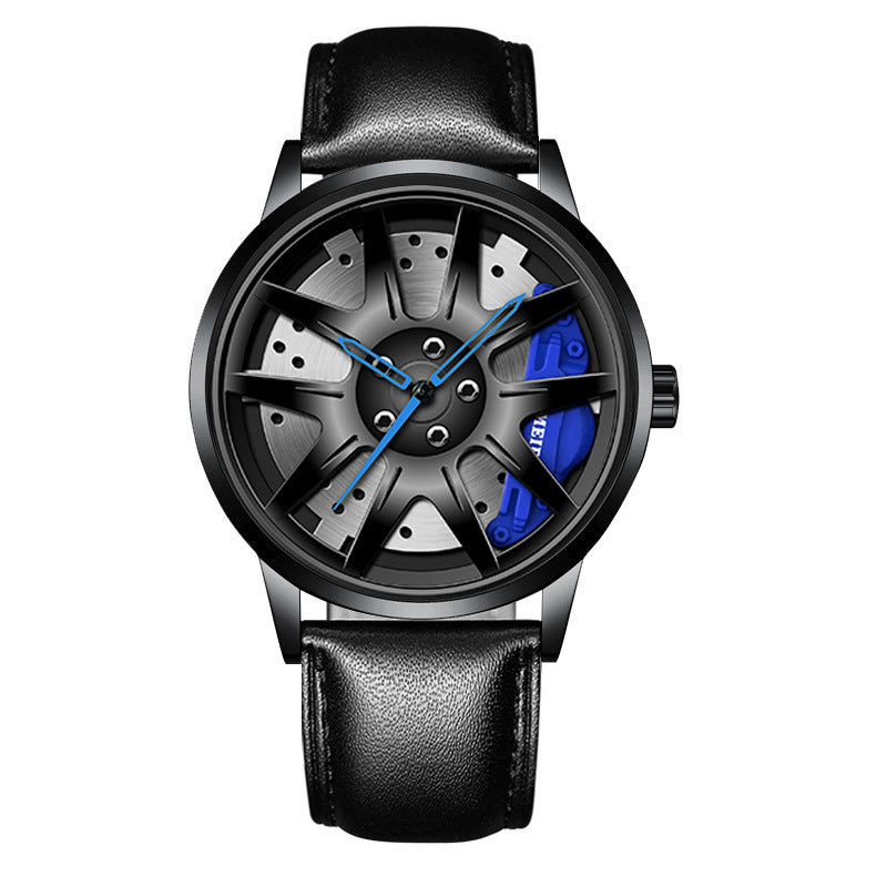 Official full-automatic movement watch men's vacuum plating wheel style non-mechanical watch new generation of hair