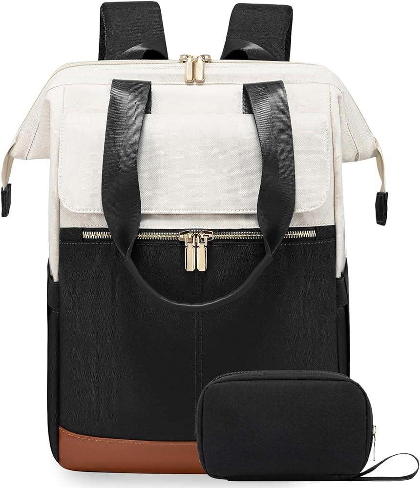 Spot Factory Cross-Border Simple Women's Travel Laptop Large-Capacity Luggage Contrasting Color Backpack