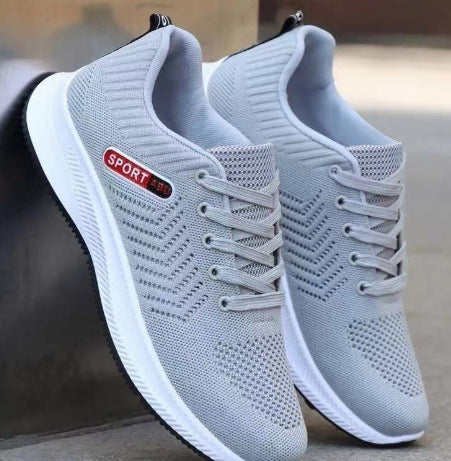 Shoes for Men 2025 New Soft Sole Comfortable Running Casual Shoes Fly Woven Sports Shoes Men's Casual Shoes