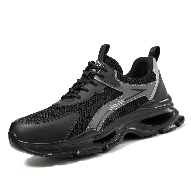 Blue Seagull Shield Labor Protection Shoes Summer Breathable Anti-Smash and Anti-Puncture Electrician Shoes Men's Insulated 10Kv Safety Work Shoes