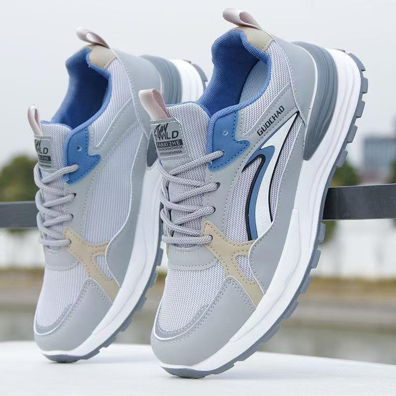 Men's Shoes 2025 New Breathable Mesh sneaker Soft Sole Running Shoes Fashion Casual Shoes Thick Sole Torre Shoes