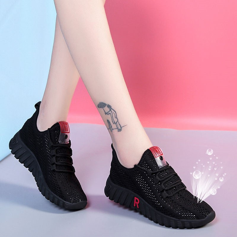 A generation of spring and autumn canvas shoes old Beijing cloth shoes women's soft bottom sneakers breathable casual shoes plus velvet cotton shoes