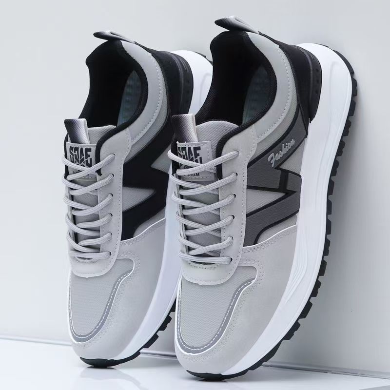 Men's Shoes 2025 New Breathable Mesh sneaker Soft Sole Running Shoes Fashion Casual Shoes Thick Sole Torre Shoes