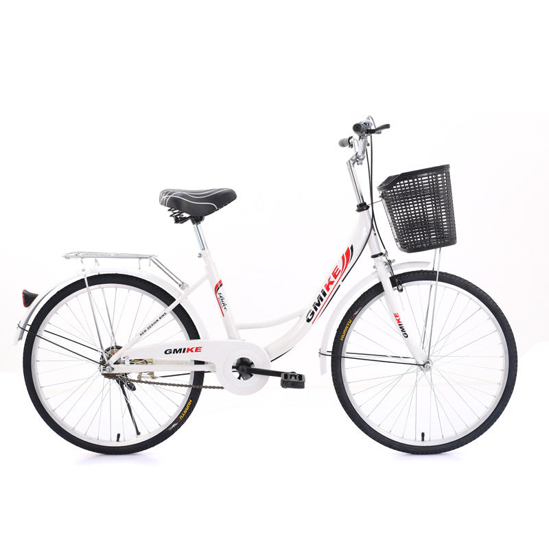 24inch 26inch Lightweight Commuter Bicycle for Male and Female Students, Suitable for Men and Women to Commute to Work, Ladies' Bicycle, Single Speed