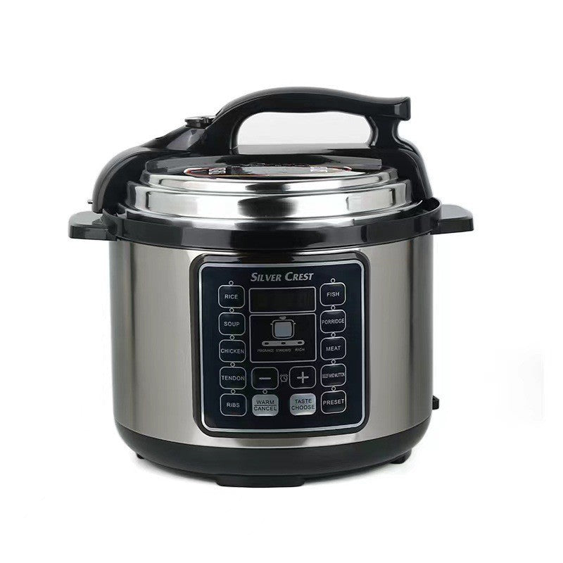 6-Liter Large-Capacity Household Electric Pressure Cooker Smart Soup Cooking Rice Porridge Rice Cooker Non-Stick Pan British and European Regulations