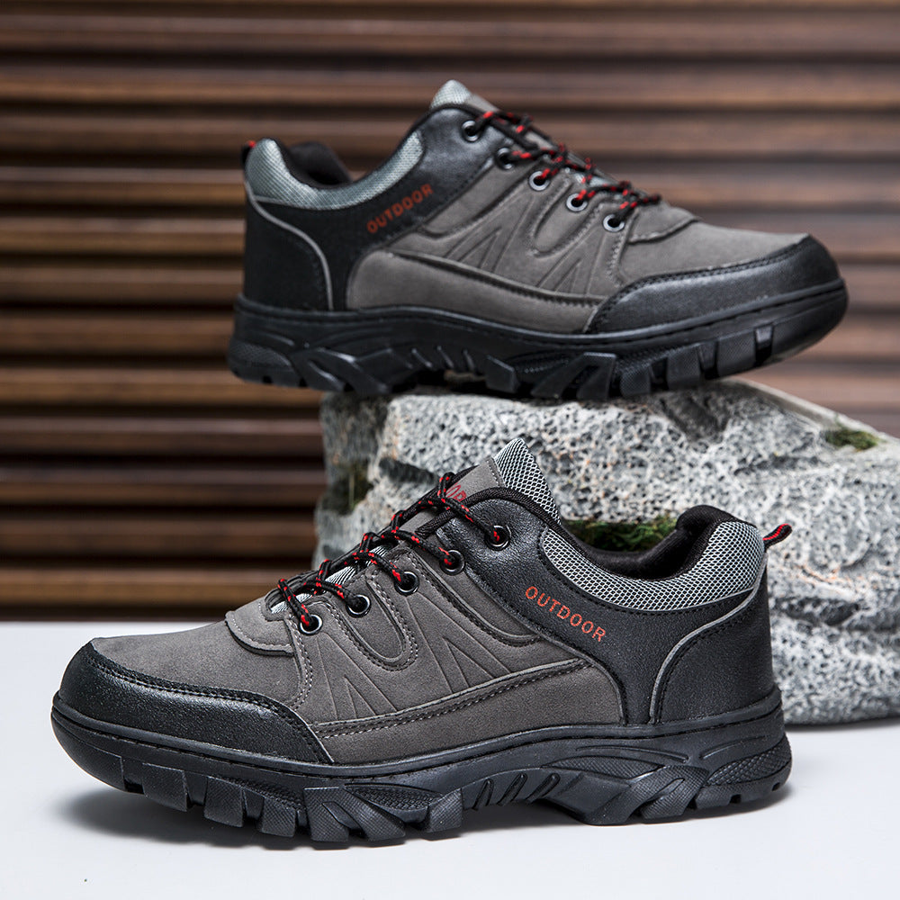 cold-stick men's shoes leisure travel sneaker hiking outdoor comfortable hiking shoes waterproof platform tooling shoes