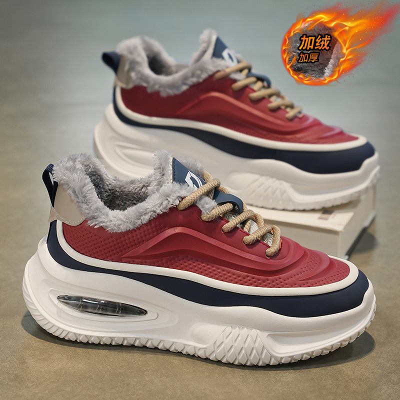 Men's Shoes 2025 Spring New Fashion Sports Casual Shoes Men's All-match Thick-soled Increased Wear-resistant Torre Shoes