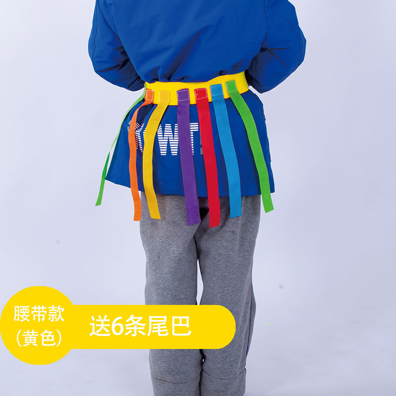 Kindergarten Tail-pulling Toy Children's Catching Belt Game Props Parent-child Outdoor Feelings Training Sports Equipment