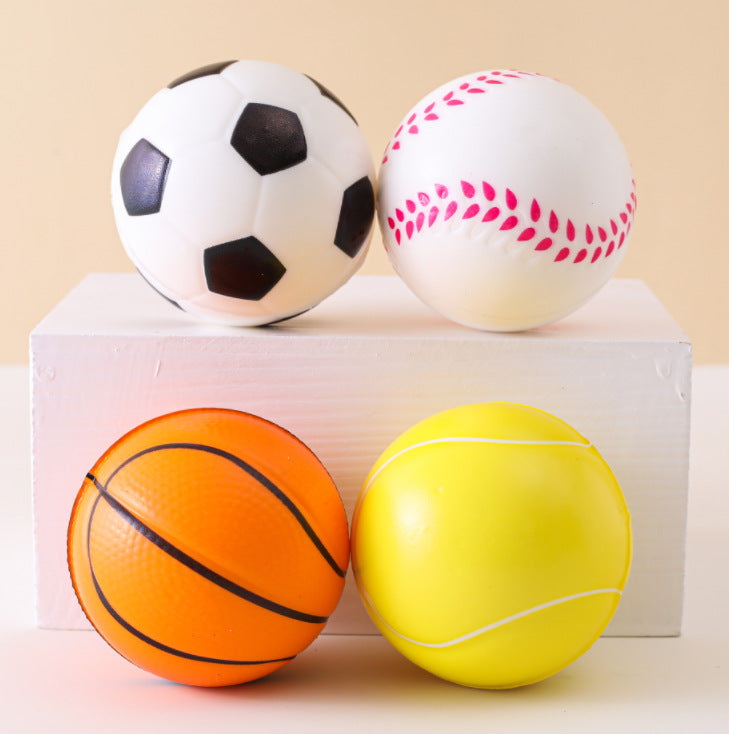 Foam Mini Solid Sponge Ball for Basketball, Baseball, Tennis, and Soccer, Elastic Stress Relief Cross-Border Decompression