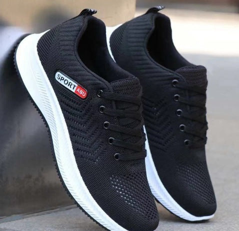 Shoes for Men 2025 New Soft Sole Comfortable Running Casual Shoes Fly Woven Sports Shoes Men's Casual Shoes
