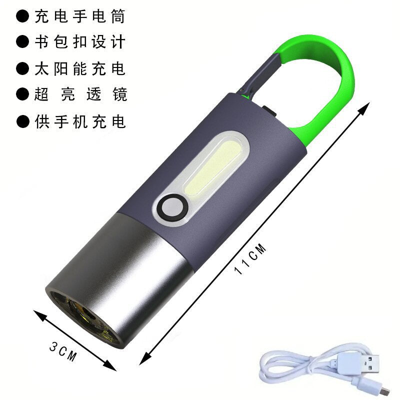 Quad-core flashlight bright LED charging 100,000 lumens burst bright high-power outdoor multi-function lighting long-range light