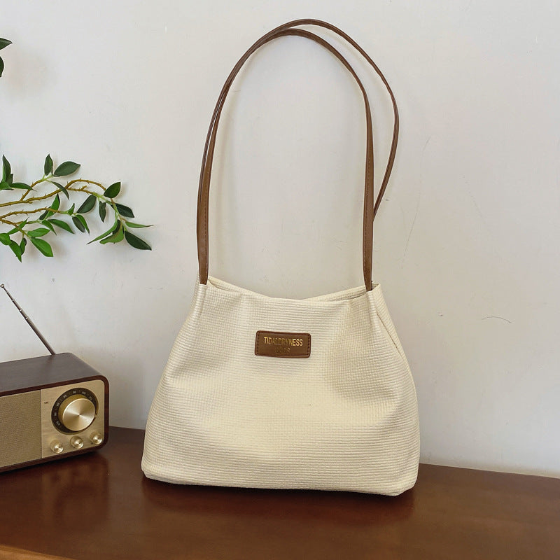 Large Capacity Bag Women's 2024 New Summer All-match Simple Shoulder Bag High-grade Tote Bucket Bag