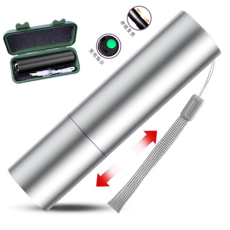 led flashlight rechargeable multi-purpose long-range portable super bright household mini portable side light