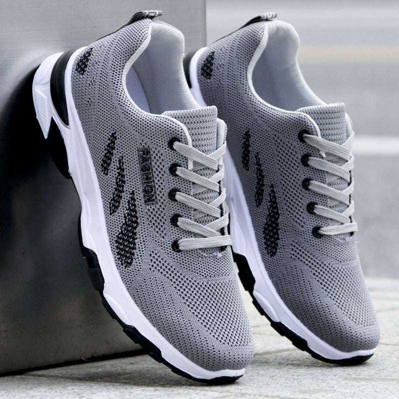 2025 spring new men's shoes breathable shoes trend casual sneaker mesh cloth shoes,outdoor running shoes