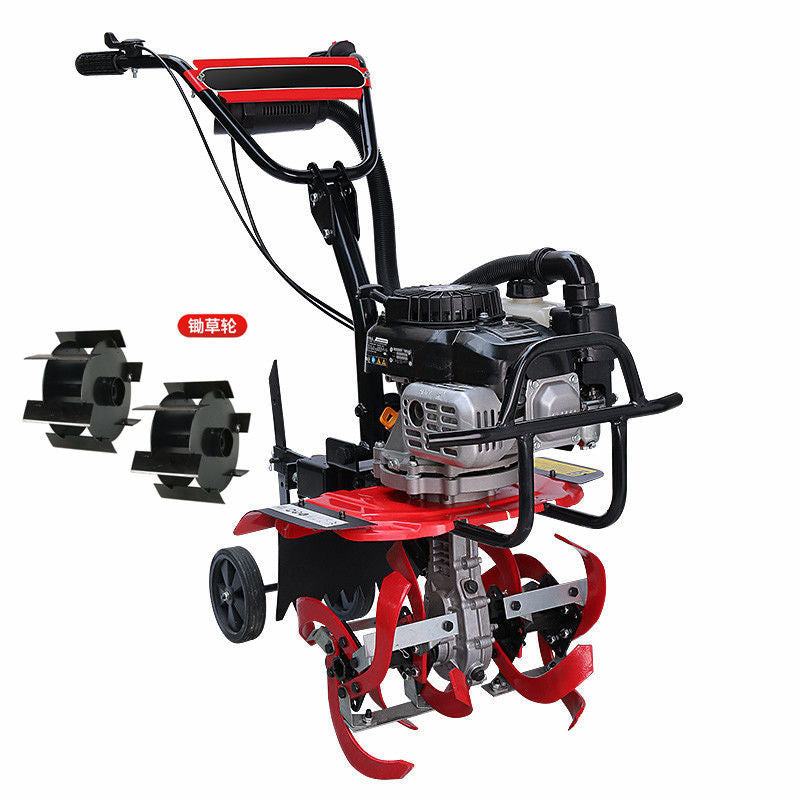 Wuyang Electric Start Micro Tillage Machine Small Gasoline Household Four-Stroke Soil Loosening Paddy Field Weeding Trenching Machine Tillage Rotary Tillage